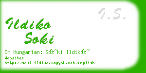 ildiko soki business card